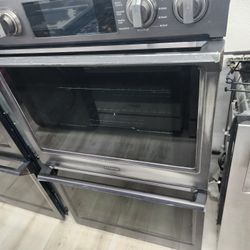 Double Oven Electric 30 Inch Wide Black Stainless ⚫️ 