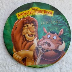 Disney The Lion King Animated Storybook PC Game Promo Pin Button From 1995