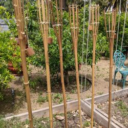 Bamboo Tiki Torches 