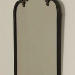 1920s Art Deco Oscar Bach Style Wrought bronze Wall Mirror