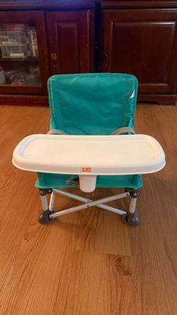 Bright Starts POP 'N SIT portable booster seat & Bright Starts Playful Paradise Vibrating Baby Bouncer