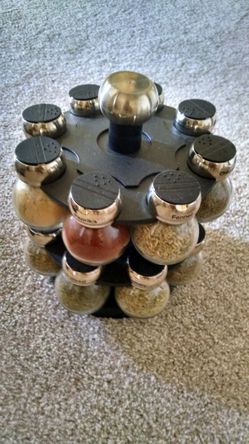 Swivel spice rack