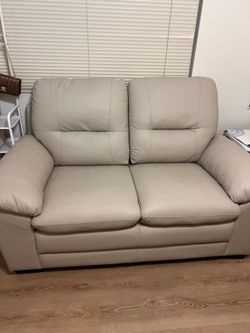 Faux Leather  Loveseat