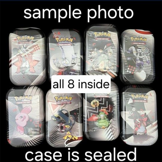Black Bolt White Flare Pokémon Card Tin Sealed Case 16 Packs