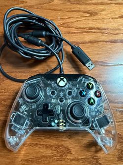 Wired USB PC Gaming Controller – Transparent/Clear – Tested & Works Perfectly
