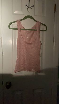 Super cute pink glitter tank