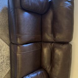 Leather Recliner Couch