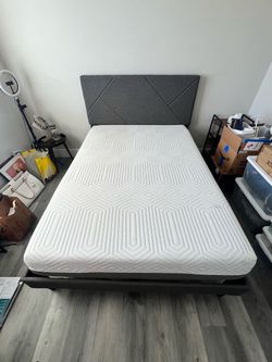 Full Size Bed Frame with Headboard