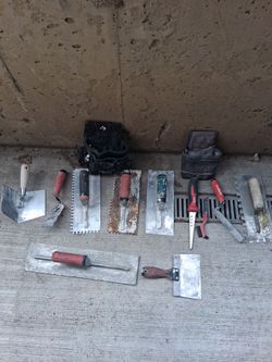 10$for all Drywall/concrete tools+utility bags