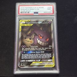 2019 Pokemon Sun & Moon Gengar & Mimikyu GX PSA 9
