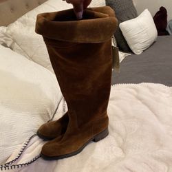New Franco Sarto Pachouli Brown Suede Boots
