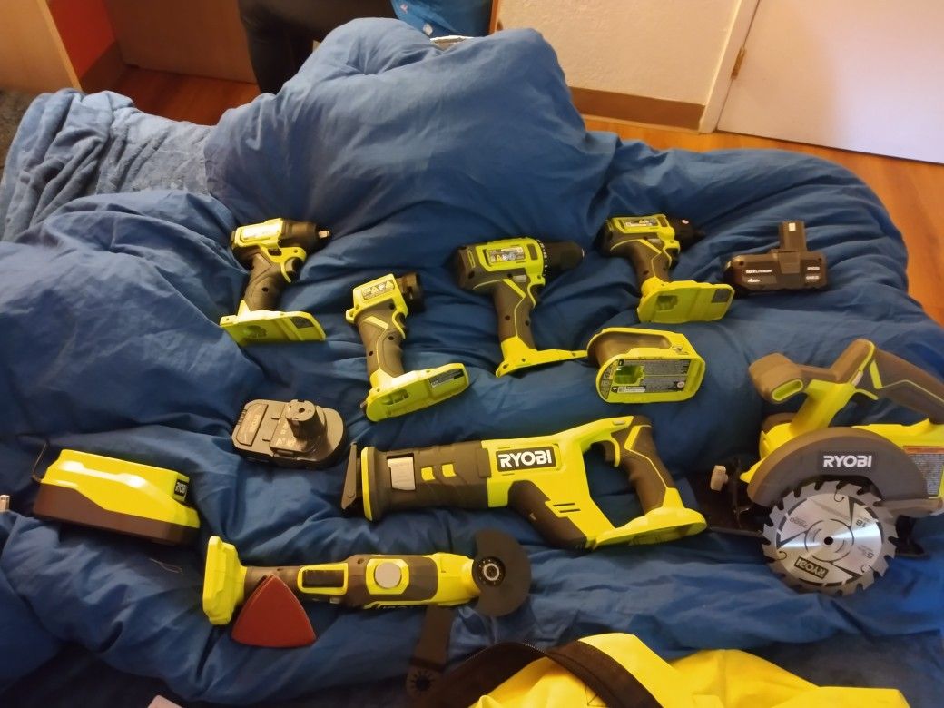 Ryobi 12 Piece Set Brand New Never Used 