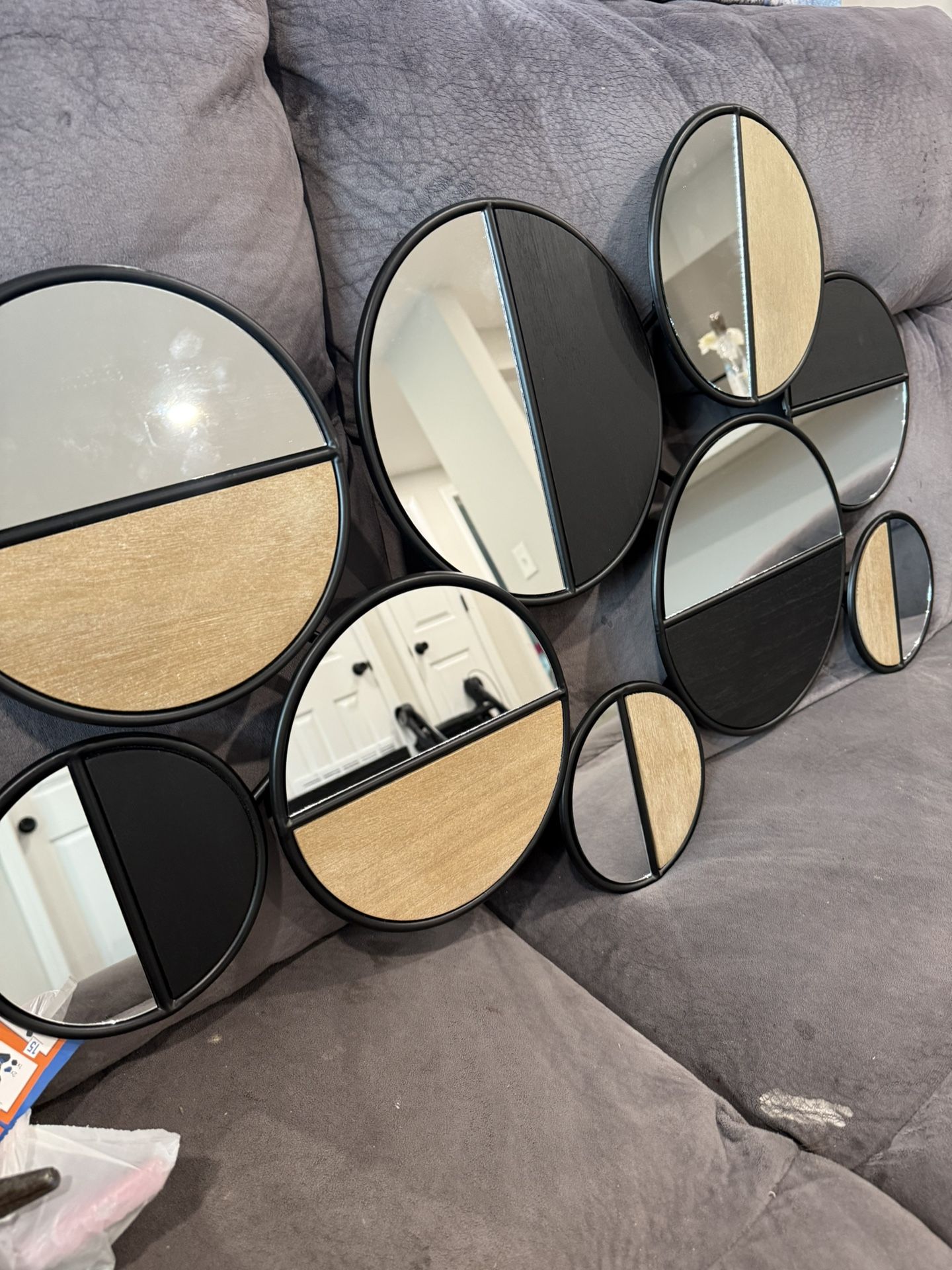 Modern Circle Wall Mirror Art