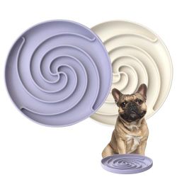 Bifeaw Dog Puzzle Bowl - Silicone Slow Feeder Dog Bowls for Healthy Eating - Puppy Slow Feeder