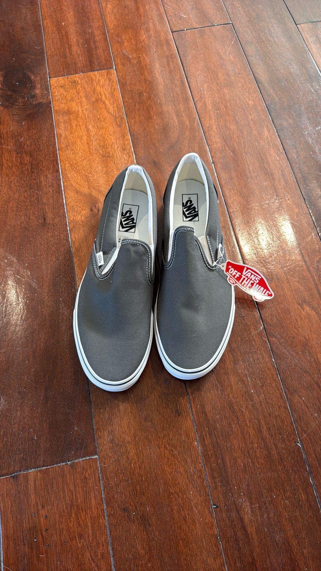 Brand new Size 13 Gray Slip On Vans
