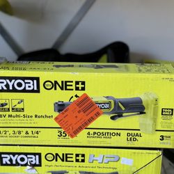 RYOBI ONE+ 18V Cordless Multi Size Ratchet (Tool Only)