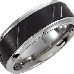 Men Wedding Band Tungsten 