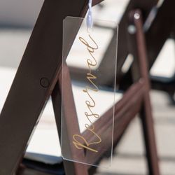Wedding “Reserved” Signs