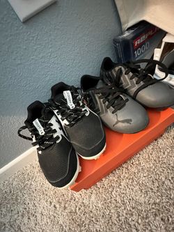 base ball and soccer cleats 