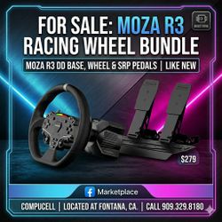 BRAND NEW - 🏎️ MOZA R3 RACING WHEEL BUNDLE🏎️
