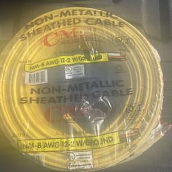 NM-B 12-2 with ground copper new 250’ rolls I have 2 total $120 each firm on price in n Lakeland 