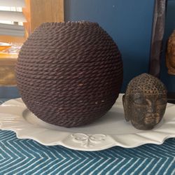 Wicker Candle Holder 