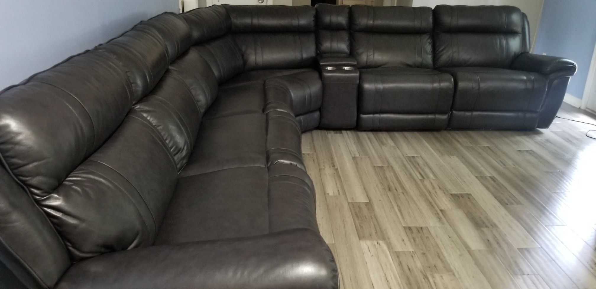 Large sectional leather/lounging couch $1450