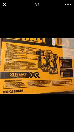 New dewalt xr model drill kit with impact gun. New new