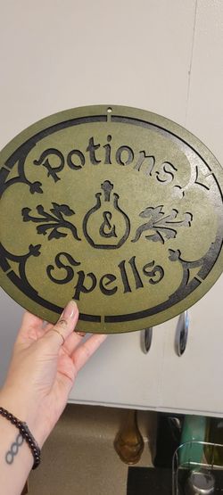 Potions & Spells wall art plaque