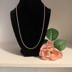 10k gold rope chain 22 inch long