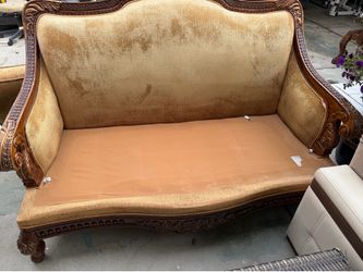 Ornate sofa and love seat