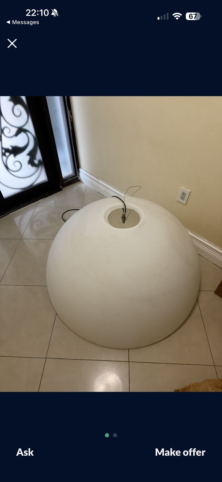 4' Circular Feet Pendant Lamp