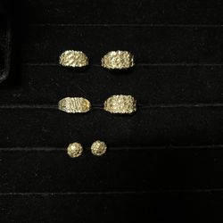 10k Gold Nugget Rings