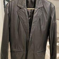Leather Men’s Jacket Size S , Like New!