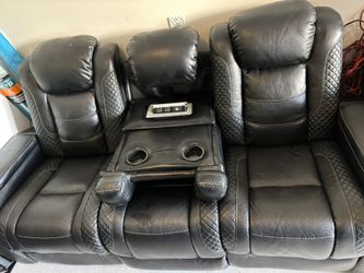 USB Sofa With Blue Lights