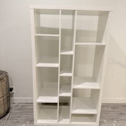 White Wooden Bookcase 