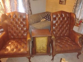 Two Leather Chairs