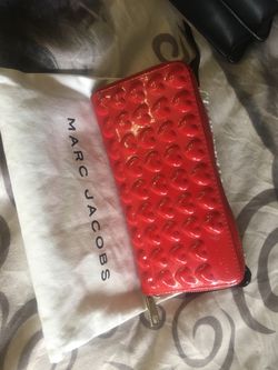 Marc Jacobs red wallet