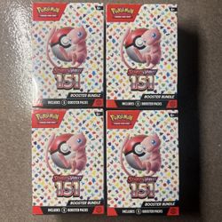 Pokemon 151 Booster Bundles (4 Bundles) Scarlet and Violet