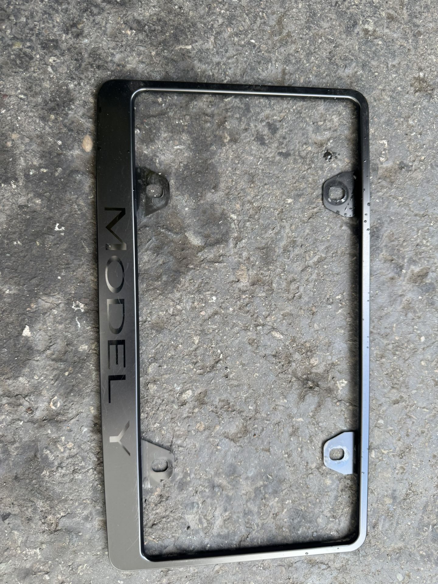 Tesla Y Metal plate frame