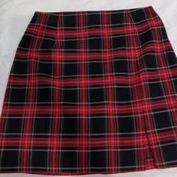 Ladies Zara Plaid Mini Skirt