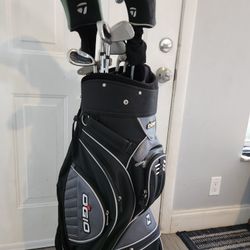 Golf bag Ogio Like New, Golf Clubs TaylorMade Drivers, Ping Putter Whole Set Of Genex GH plus Clubs, Club Covers And Hard Shell Golf Gaurd Travel Case