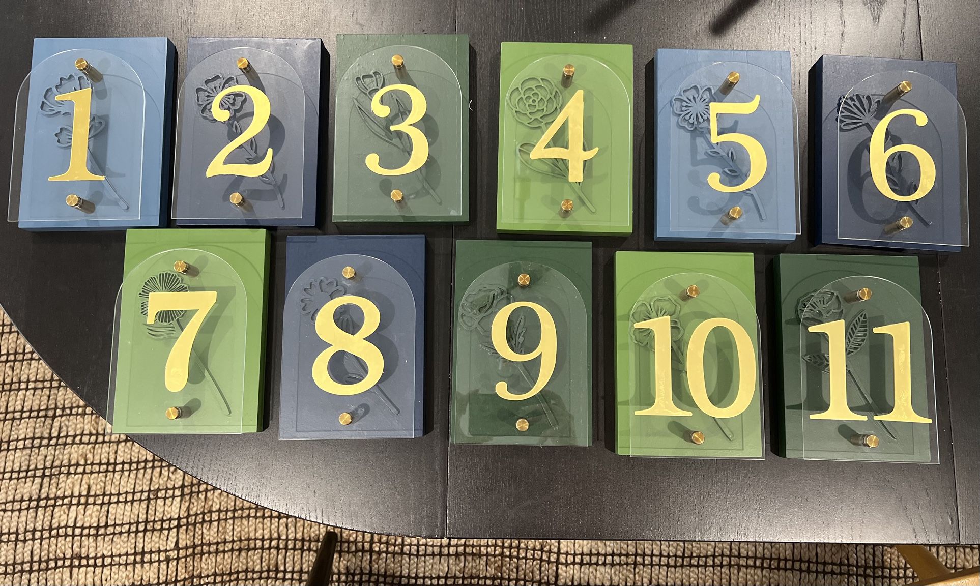 Wedding Table Numbers