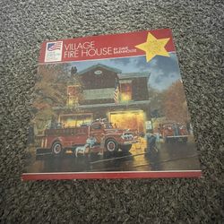   VILLAGE FIRE HOUSE  PUZZLE BY  DAVE BARNHOUSE OVER 1000 PIECES