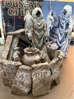 Vintage Halloween fountain decoration