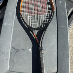 Wilson Titanium XL Tennis Racquet - 4 3/8" grip - V-Matrix, Stop-shock sleeves
