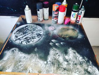 Spray paint art