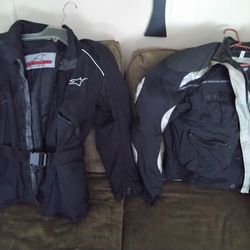 2 riding jackets frank Thomas L // Alpine stars( s) Used jackets