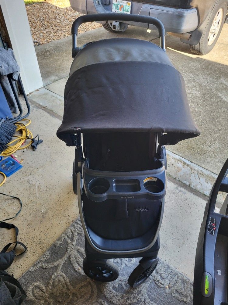 Chicco Key Fit 35 Car Seat And Chocco Bravo Stroller