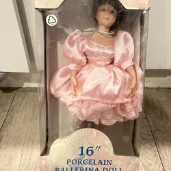 16” Porcelain Ballerina Doll